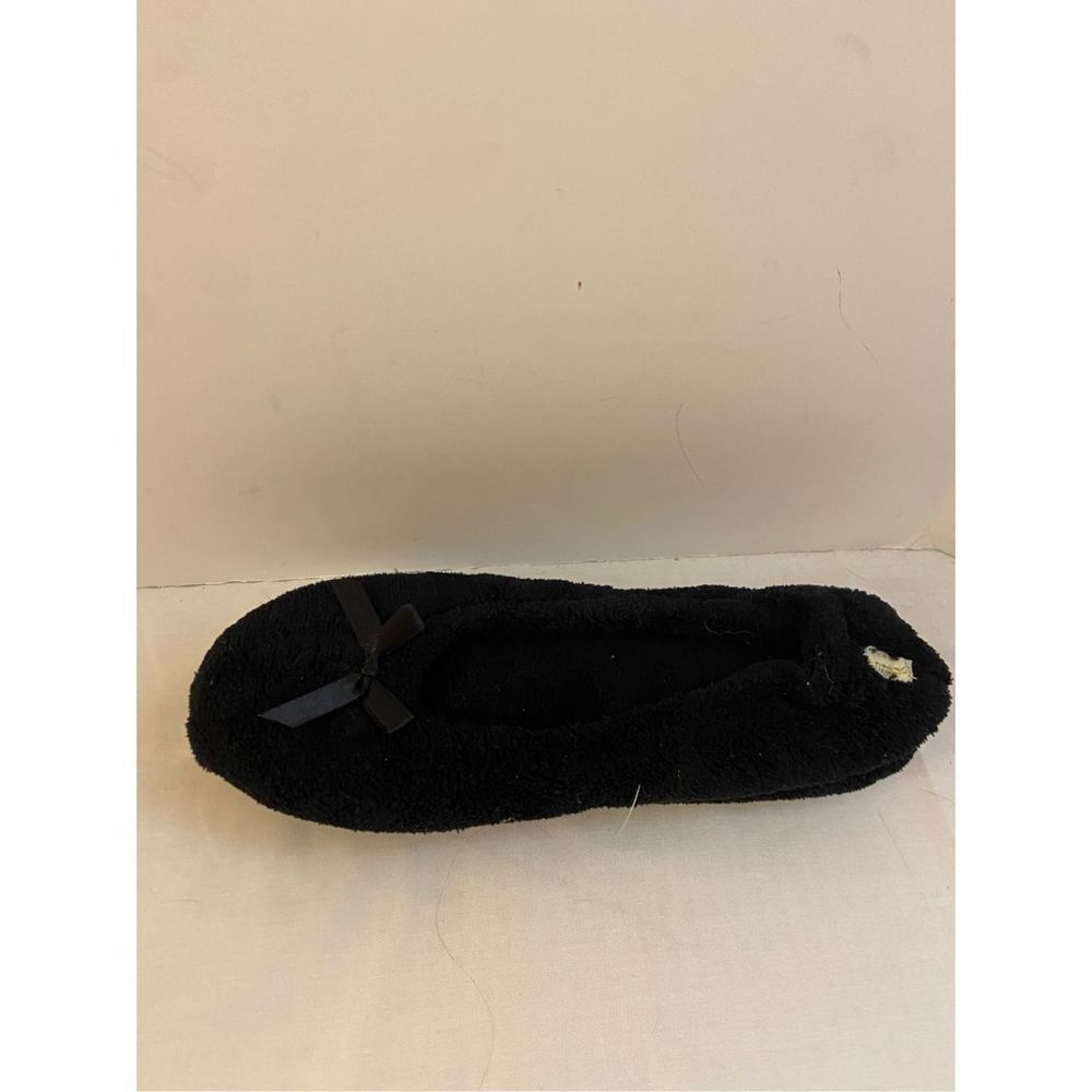Gold toe black ballet style‎ house slippers size 9 NEW